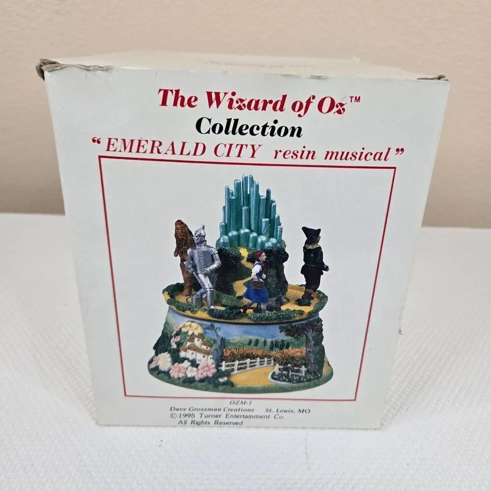 Vintage Wizard Of Oz Emerald City Resin Musical Figurine Dave Grossman 1995